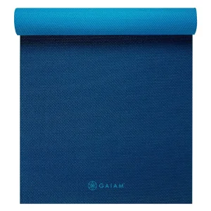 Premium 2-Color Yoga Mat, Navy/Blue